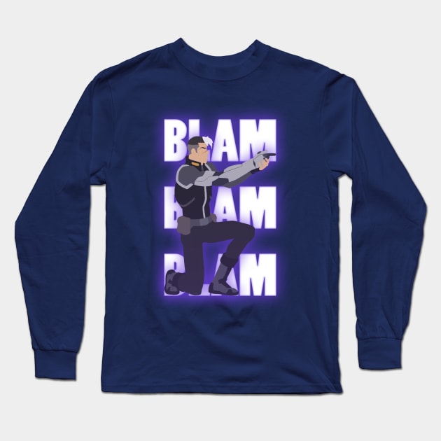 Blam Blam Blam! [Shiro] Long Sleeve T-Shirt by Joeys_Doodle_Dream